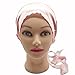 MAYMII 100% Mulberry Silk Women's Sleeping Cap Night Sleep Hat Hair Care Scarves Bonnet Soft, 5 Colors for Your Choose (Pink)