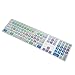 Dogxiong for Apple iMac G6 Keyboard with Numeric Keypad NumberPad Print with: Apple Final Cut Pro X Functional Shortcuts Hot Keys Design Silicone Keyboard Skin Cover [US/EU Layout]