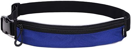 YAHER Sport Running Bag&amp;Pack,Running Pouch Belt,Lightweight Runner Belt,Race Belt,Fitness Expandable Waist Pack Belt for iPhone,Keys,Wallets (Dark Blue)