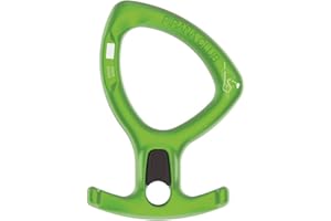 PETZL, Pirana Club Descender Green, Adjustable friction descender for canyoning