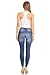 K's more Woman's Juniors Casual Destroyed Ripped Distressed Skinny Denim Jeans