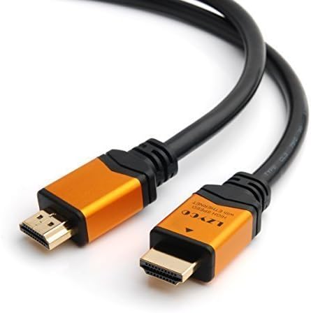 LZYCO 20FT-Pro Series HDMI Cable High-Speed Supports 4K, Ethernet, 3D and Audio Return,CL3 Certified for In-wall Installation, gold color [Newest Standard]