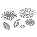 Whitelotous 6pcs Cutting Dies Cut Dies Stencil Metal Template Mould for DIY Scrapbook Album Paper Card (Daisy)