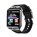 Padgene Bluetooth Smartwatch,Touchscreen Wrist Smart Phone Watch Sports Fitness Tracker with SIM SD Card Slot Camera Pedometer (Black (Black Band))