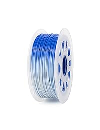gizmodorks para impresoras 3d filamento pla 3 mm (2.85 mm), 1 kg, cambio de color azul a blanco