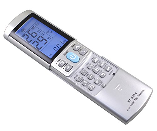 Universal AC Remote Control 50+ Brands Air-Conditioner 2000+ Models Option - HOBBYMATE (Silver Color)