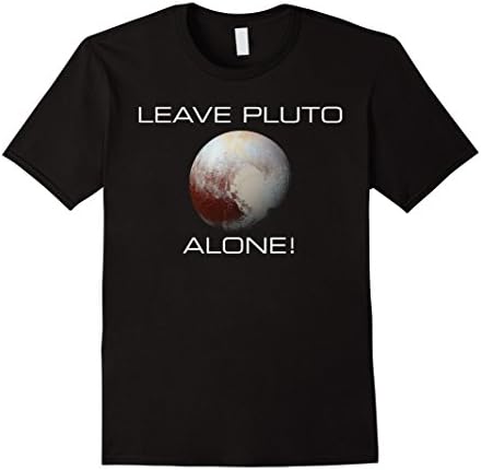 Men's Leave Pluto Alone T-Shirt 3XL Black