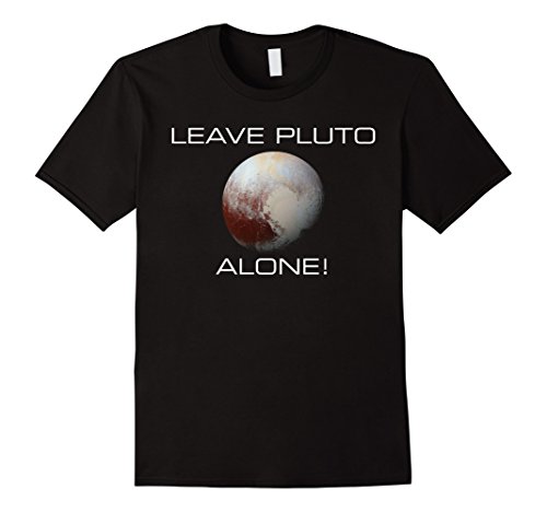 Men's Leave Pluto Alone T-Shirt 3XL Black