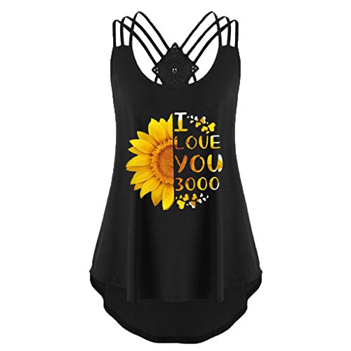 YEZIJIN I Love You 3000 Women Plus Size Print Shirt Short Sleeve T Shirt Blouse Tops 2019 Under 10 Dollars Black - Thumbnail 3