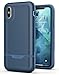 Encased iPhone Xs Max Belt Clip Case - Ultra Protective Full Body Rugged Cover with Rotating Holster (2018 Rebel Series) Blue