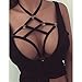 Verypoppa Women's Sexy Stretchy Cupless Cage Harness Bra Underwear (L, 1)