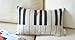 Decorbox Piano Keyboard Simple Music Throw Pillow Case Decor Cushion Covers Oblong 20*12 Inch Beige Cotton Blend Linen