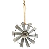 CWI Gifts Metal Windmill Ornament with Jute