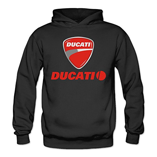 Utas66 Women's Ducati Motorcycle Logo Hooded Sweatshirt