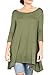 Love In Women's 3/4 Sleeve Round Neck Relaxed Drape Tunic T Shirt Top S~3XL