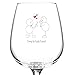 Congratulations! Engagement Wine Glass- 12.75 oz. - Romantic Red or White Wine Glass Gift - Made in USA - Present Idea for Recently Engaged Woman, Her, Couples
