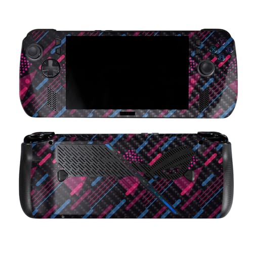 Carbon Fiber Skin Compatible with Asus ROG Ally X - Magenta Rain - Premium 3M V…
