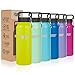 Healthy Human Stainless Steel Water Bottle | Double Walled Vacuum Insulated Water Thermos for Adults | Eco-Friendly Travel Bottles with Leak Proof Lid (Mojito, 32 oz/ 946 ML)