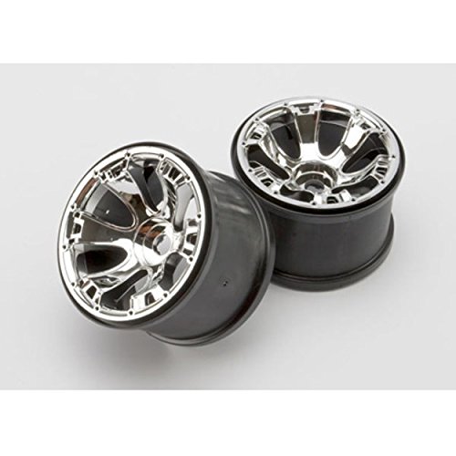 Traxxas 5671 Chrome 3.8" Geode Wheels, 17mm hubs (pair)