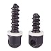 CyberDyer Carbon Steel Quick Detach Sling Swivels Stud Gun Sling Mounting Kit with Screws 2Pcs (Black)