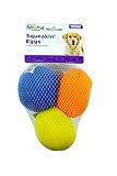 Outward Hound Kyjen 31016 Squeakin' Eggs Egg babies Replacement Dog Toys Squeak Toys 3-Pack, Large, Multicolor (2 Pack)