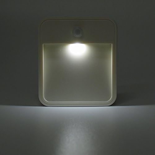 Unido Attachable Motion Sensor Battery Operated LED Night Light Lamp Easy To Stick Anywhere Stairs Walls Restrooms Kitchen (3-Pack)