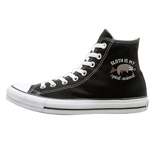Frideing Sloth Is My Spirit Animal Canvas Shoes High Top Spo