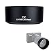 JJC Bayonet Dedicated Lens Hood Shade for Canon EF-M 55-200mm f/4.5-6.3 IS STM Lens on Canon Mirrorless Camera Such as Canon EOS M100/M10/M6/M5/M3, Replaces Canon ET-54B OEM Lens Hood primary