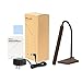 SOLLED LED Desk Lamp, 360 Degree Flexible Gooseneck Table Lamp (Wood Grain) with 25 Adjustable Modes Eye-Caring Dimmable Touch Lamp