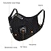 West Biking Mesh Dust/Pollution Mask for Air Filtration, Sport Mask with Exhalation Valves Filters, Activated Carbon PM2.5 Filters Air Purifier (1Mask+5Filters)