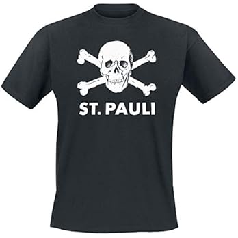 FC St. Pauli Totenkopf T-Shirt schwarz