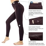 Dragon Fit Compression Yoga Pants with Inner Pockets in High Waist Tummy Control Power Stretch Workout Yoga Leggings
