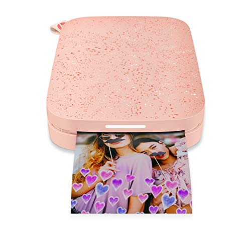 HP Sprocket Portable Photo Printer (2nd Edition) – Instantly Print 2×3 Sticky-Backed Photos from Your Phone – [Blush] [1AS89A]