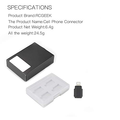 RCstyle OSMO Pocket to Type-c Adapter Connector Replacement Parts Compatible with DJI OSMO Pocket & Android Smart Phone - Thumbnail 3