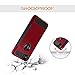 Dailylux Google Pixel 2 Case, Slim Fit Carbon Fiber TPU + PC Shock Absorption Anti-Scratches Flexible Soft Armor Bumper Protective Case Cover for Google Pixel 2 Phone-Red
