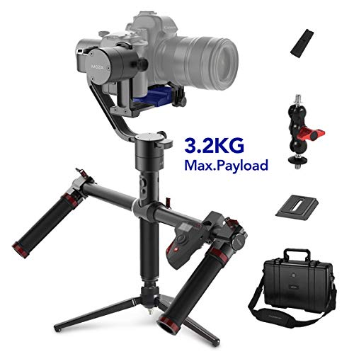 MOZA Air 3-Axis Gimbal Stabilizer for DSLR and Mirrorless Camera, with Moza Thumb Controller and Dual Handle, Auto-tuning Mimic Control, i.e. Sony A7, Panasonic GH5, Canon 5D