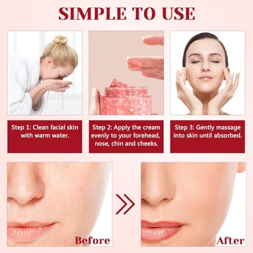 Dragon's Blood Cream, Retinol Placenta Dragon's Blood Creams, Moisturizing Cream, Makes The Skin Firm, Plump, Smooth, Moisturizing, Suitable for Women's Skin Care
