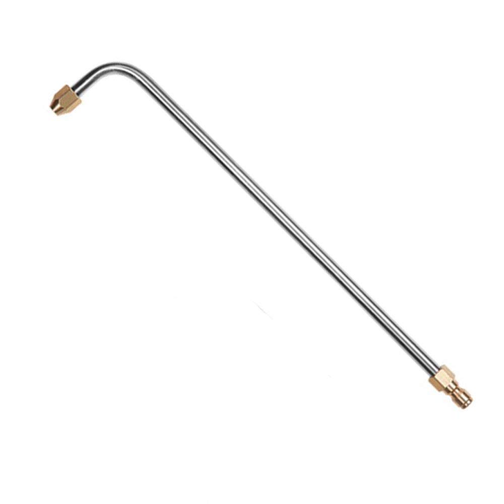 NUZAMAS 34cm 90 Degree High Pressure Washer Spray Nozzle Attachment, Extend Bended, Angled Hose, Bended for Easy Underbody Cleaning, Quick Connector, Boat Car Home Decking Driveway Wash and Cleaning