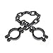 Plastic Prison Wrist Shackles Handcuffs Chain Links Toys for Halloween Haunted Home Cosplay Costume Party Decoration Prop Supplies