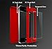 iPhone SE Case, COOLQO® Full Body Coverage Ultra-thin Hard Hybrid Plastic with [Slim Tempered Glass Screen Protector] Protective Case Cover for Apple iPhone SE (2016) & iPhone 5/5S (Red)