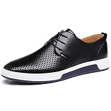 XMWEALTHY Men's British Style Breathable Flat Dress Shoes Fashion Sneakers