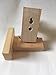 Baseball Bat Wall Mount for Horizontal Display - Solid Maple Holder w/Felt Liner and Hidden Screws Handmade in USA (3 Color Options)