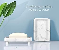 Luxspire Soap Dish Tray, Double Layer