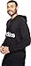 adidas Men's Essential Linear Logo Pullover Hoodie, Black/White, XX-Large