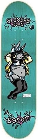 Bacon Slayers Club Carson Skateboard Deck 9.0" (Blue)
