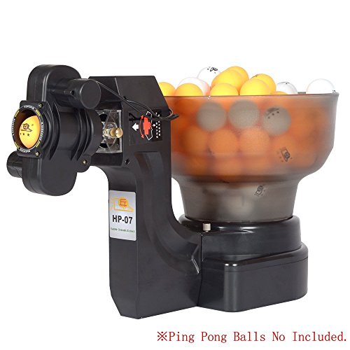 ONEPACK Table Tennis Robots 36 Different Spin Balls Ping Pong Robot Automatic Ball Machine for Training (HP-07-black)
