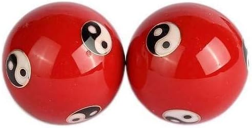 lachineuse, Set of Qi Gong Yin Yang Balls, Chinese Anti-Stress Enamel Balls φ 40 mm, Health Balls, Zen Relaxation Gift Box - Image 3