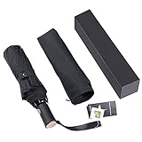 Yostyle Travel Umbrella, Compact Windproof Sun&Rain Umbrella, 10 Ribs Auto Open Close with Teflon Coating and Comfort Handle for Men Women Rain Outdoor Use, Gift Choice