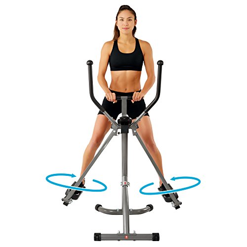 EFITMENT Air Walker Glider Elliptical Machine with Side Sway Action & 360 Motion for Exercise and Fitness
