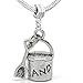 Sexy Sparkles Beach Sand Bucket and Shovel Bead for Snake Chain Charm Bracelet